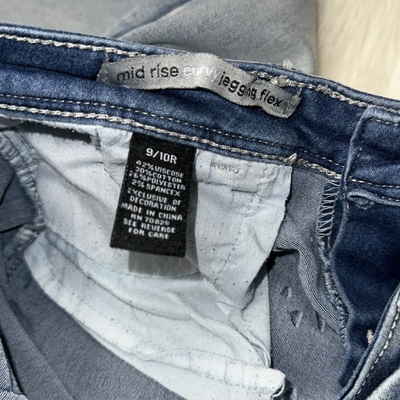 Twenty one black Women's Blue Jeans size 9/10 mid rise - Picture 5 of 6